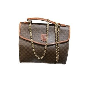 Authentic Celine Brown Small Bag with Unbranded  Chain-Preowned